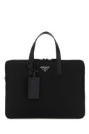 Prada zwarte nylon korte tas