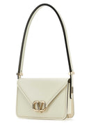 Valentino Garavani Ivory Leather V Logo Crossbody Bag