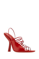 Salvatore Ferragamo in pelle rossa sandali altaire