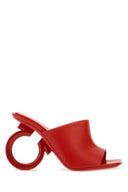 Salvatore Ferragamo Red Nappa in pelle ASTRO X5 MULE