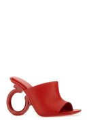 Salvatore Ferragamo Red Nappa in pelle ASTRO X5 MULE