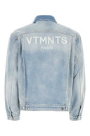 Vtmnts hellblaue Denim Paris Jacke