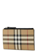 Portafoglio di tela stampato Burberry