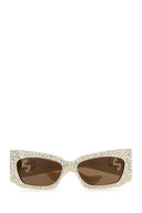 Occhiali da sole in acetato decorato Gucci