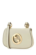 Gucci Ivory Leather Gucci Blondie Crossbody Bag