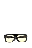 Occhiali da sole Gucci in acetato nero