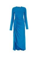 Givenchy Turquoise Crepe Long Dress