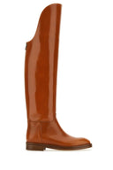 Durazzi Caramel Leder Equestran Stiefel