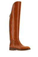 Durazzi Caramel Leder Equestran Stiefel