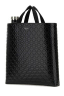 Prada Black Leather Shopping Bag
