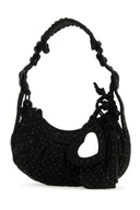 Balenciaga Embellished Denim Le Cagole Xs Shoulder Bag