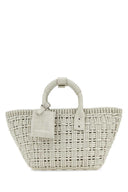 Balenciaga Sand Raffia Bistro Xs Handtasche
