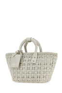 Balenciaga Sand Raffia Bistro Xs Handtasche