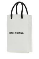 Balenciaga White Leather Phone Case