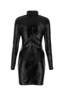 Balenciaga Black Sequins Mini Dress