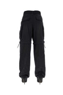 Balenciaga Black Cotton Knife Cargo Pantaboots