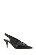 Balenciaga Black Leder Cagole Pumps