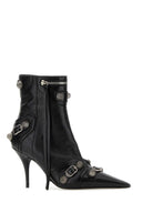 Balenciaga Black Leder Cagole Knöchelstiefel