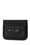 Balenciaga Black Leder Le Cagole Kartenhalter