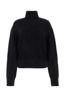 Maglione di miscela alpaca nera blumarine