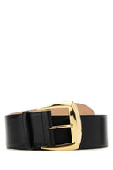 Alexander McQueen Black Ledergürtel