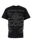 Y Projekt schwarzes Baumwoll -T -Shirt
