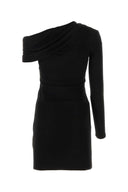Saint Laurent Black Viscose Mini Dress