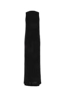 Saint Laurent Black Viskose Langes Kleid