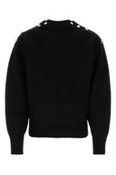 Salvatore Ferragamo Black Wool Blend Sweater