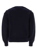 Salvatore Ferragamo Midnight Blue Wool Blend Sweater