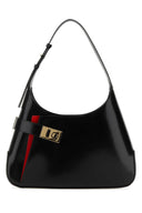 Salvatore Ferragamo Black Leather Large Arch Shoulder Bag
