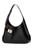 Salvatore Ferragamo Black Leather Large Arch Shoulder Bag