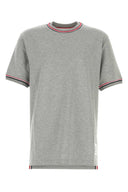 Thom Browne Melange Grey Cotton T Shirt