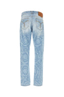 Versace bedruckte Jeans -Jeans