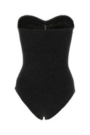 Hunza G Black Stretch Nylon Brooke Swimsuit