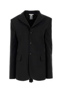 Nensi Dojaka Black Stretch Wool Blazer