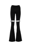 Nensi Dojaka Black Viscose Stretch Pant