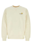 Carhartt Wip Ivory Cotton Blend American Script Swea
