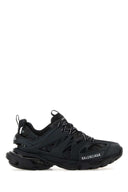 Balenciaga Black Mesh and Rubber Track Sneakers
