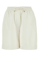 Pantalones cortos de cuero blanco Loewe