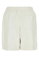 Pantalones cortos de cuero blanco Loewe
