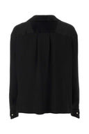 Loewe Black Satin Oversize Shirt