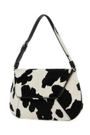 Amina Muaddi Printed Calf Hair Ami Shoulder Bag