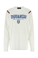 Dsquared weißes Baumwoll -T -Shirt