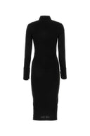 Helmut Lang Black Viscose Shirt Dress