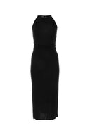 Vestido de viscosa negro de Helmut Lang