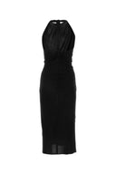 Vestido de viscosa negro de Helmut Lang
