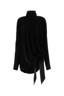 Saint Laurent Black Viskose Bluse