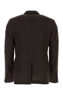 Dolce & Gabbana Chocolate Linen Blazer