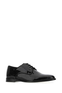 Dolce & Gabbana Black Leather Lace Up Buty
